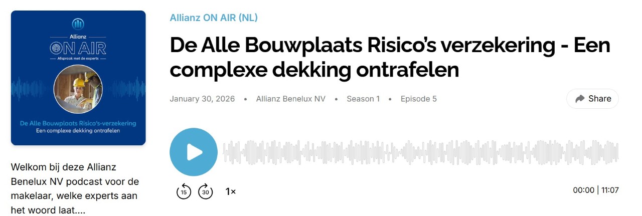 De Alle Bouwplaats Risico's verzekering